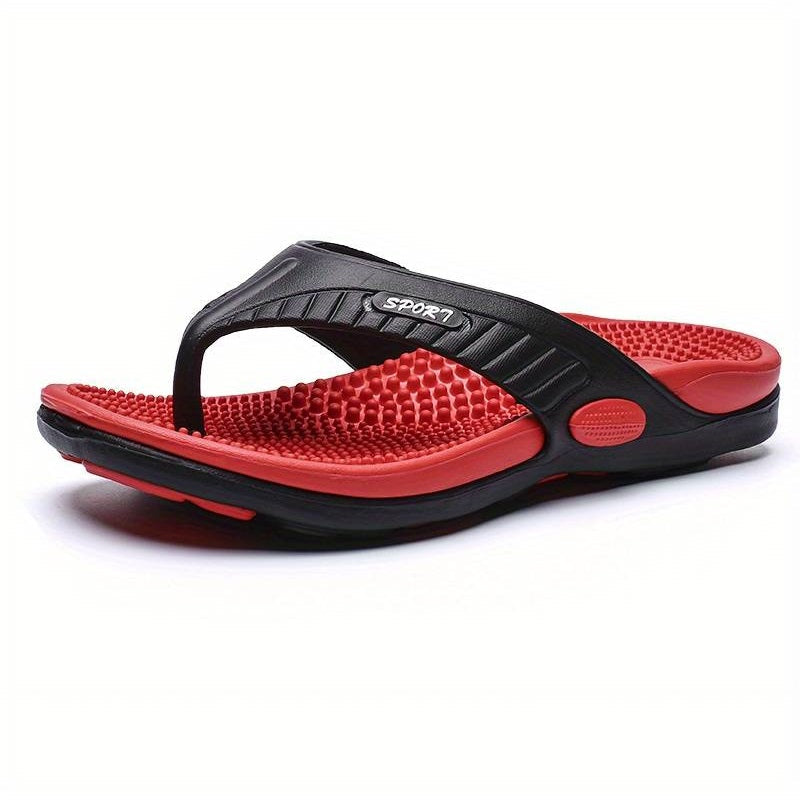 Massage Flip Flops Sport - Orthopaedic Sandal Red
