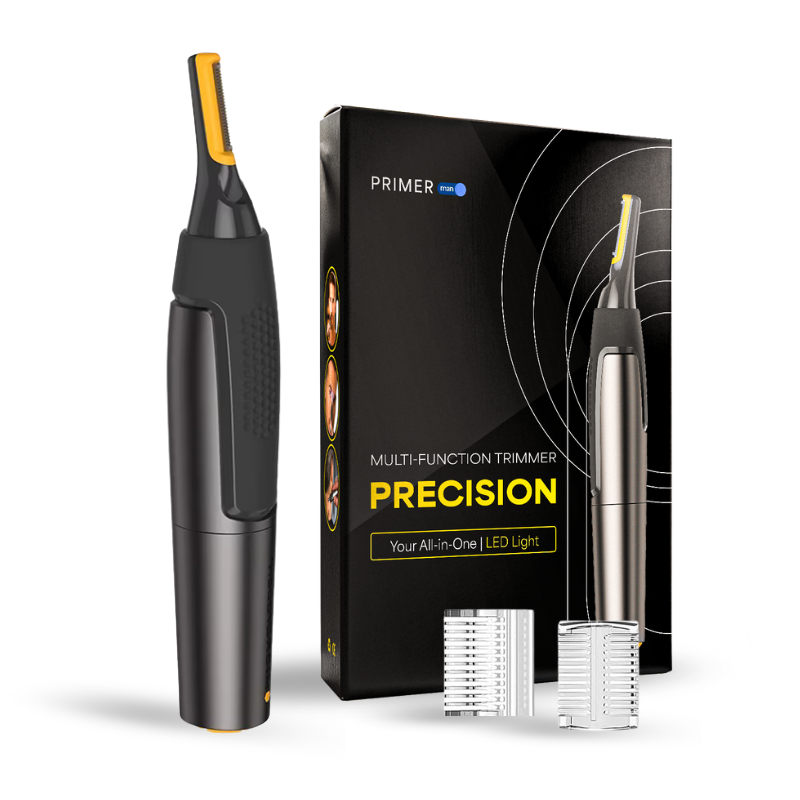 Precision Trimmer Facial Shaver All-in-One with LED Light