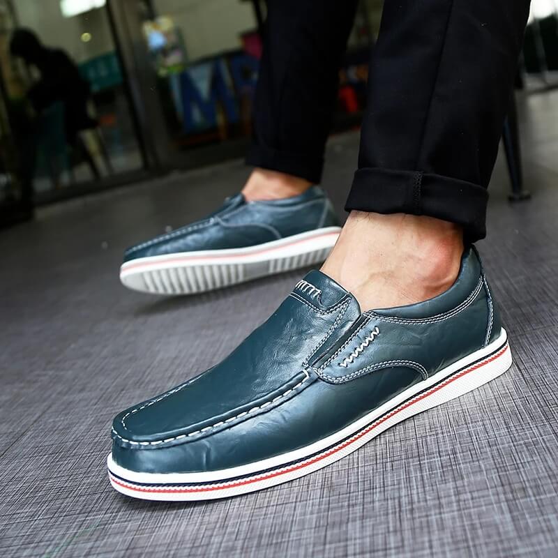 Italian Slip-on - Leather Moccasin Black