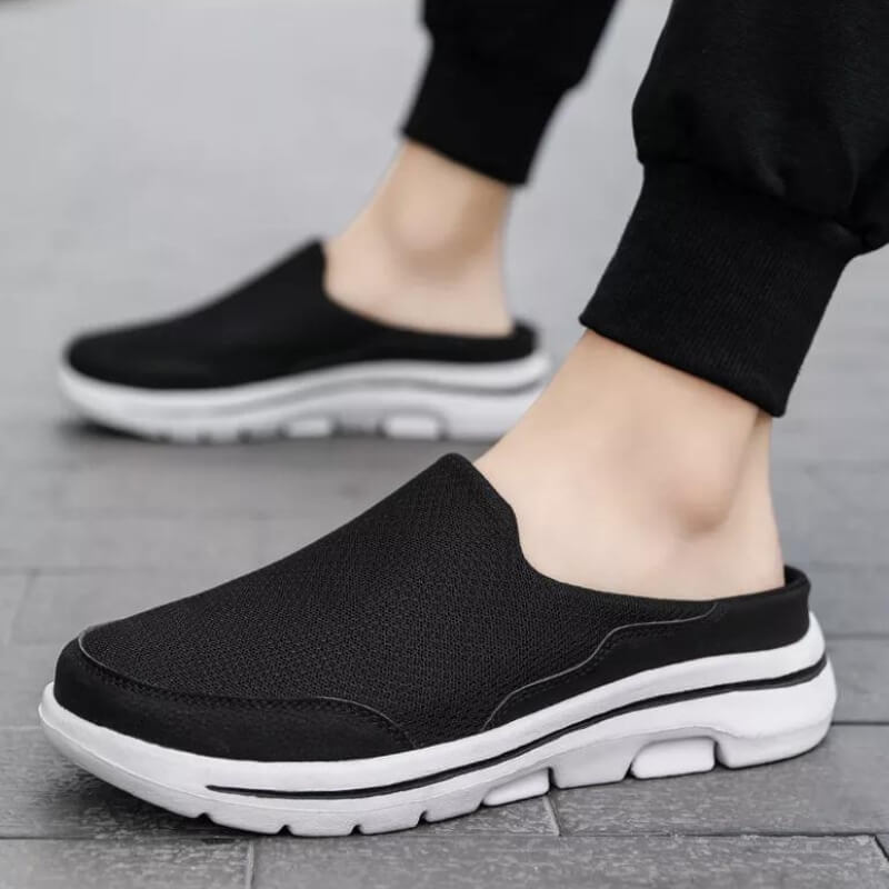 Flex Slipper - Comfort Orthopaedic Mule Black