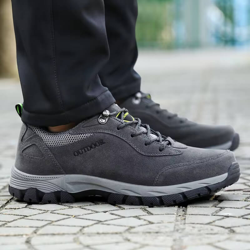 Walker - Waterproof Comfort Walking Hiking Shoes Gray