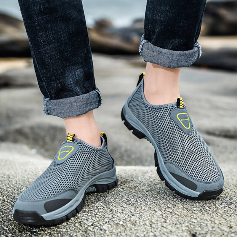 Stretch Slip-on - Orthopaedic Walking Shoes Gray