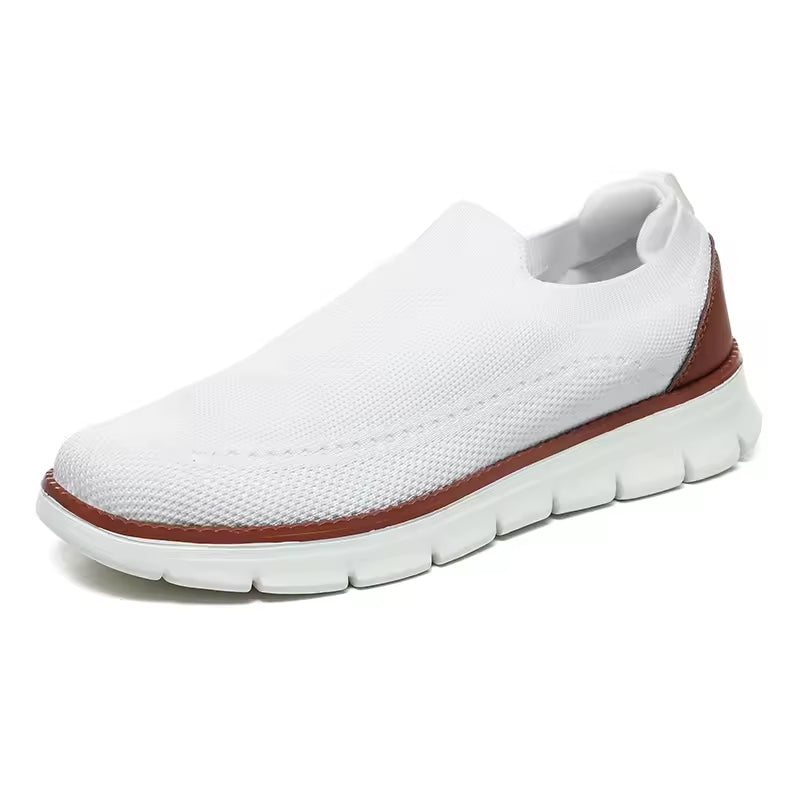 Flex Slip-on - Knit Stretch Comfort Breathable Shoes White