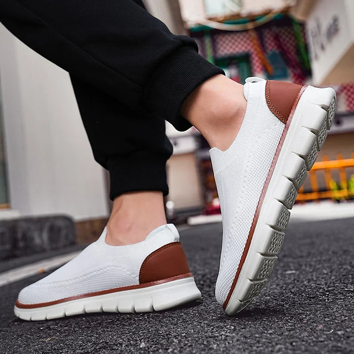 Flex Slip-on - Knit Stretch Comfort Breathable Shoes White