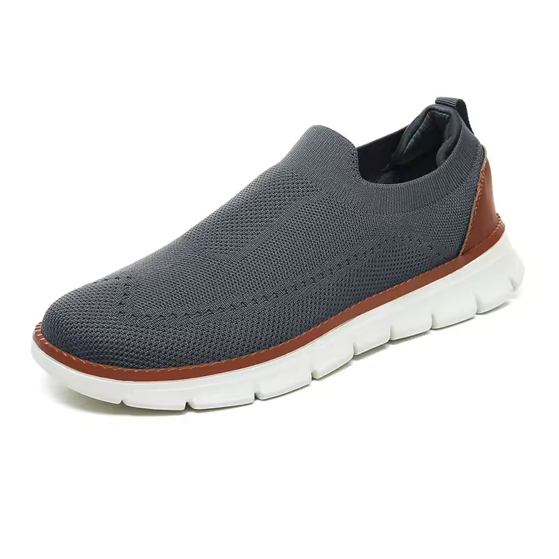 Flex Slip-on - Knit Stretch Comfort Breathable Shoes Gray