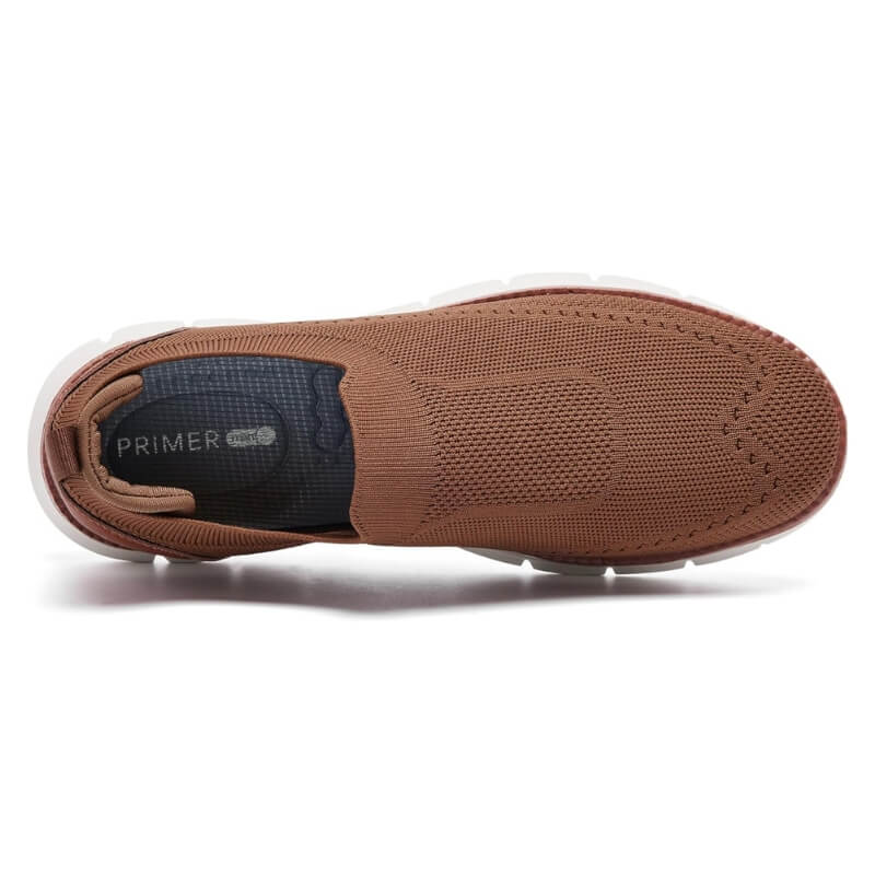Flex Slip-on - Knit Stretch Comfort Breathable Shoes Brown