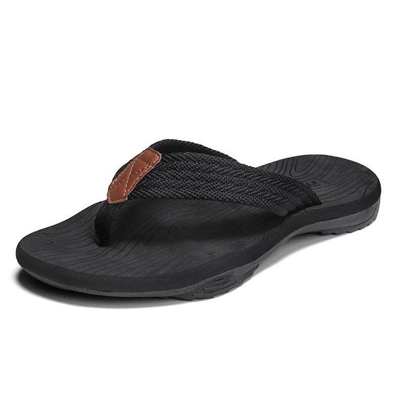 Softer Flip Flops - Orthopaedic Arched Anti-Sweat Sandal Black