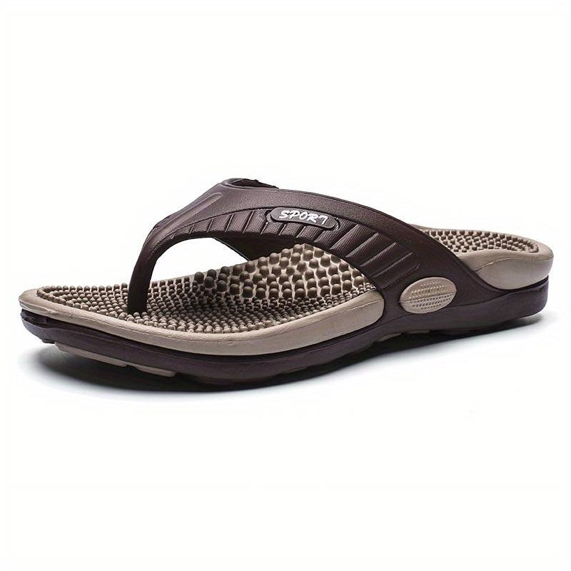Massage Flip Flops Sport - Orthopaedic Sandal Brown