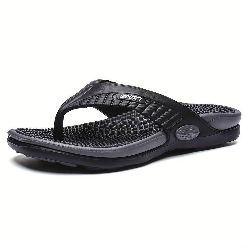 Massage Flip Flops Sport - Orthopaedic Sandal Black