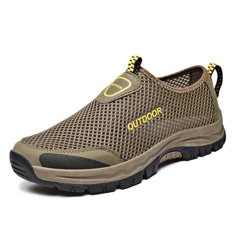Stretch Slip-on - Orthopaedic Walking Shoes Brown