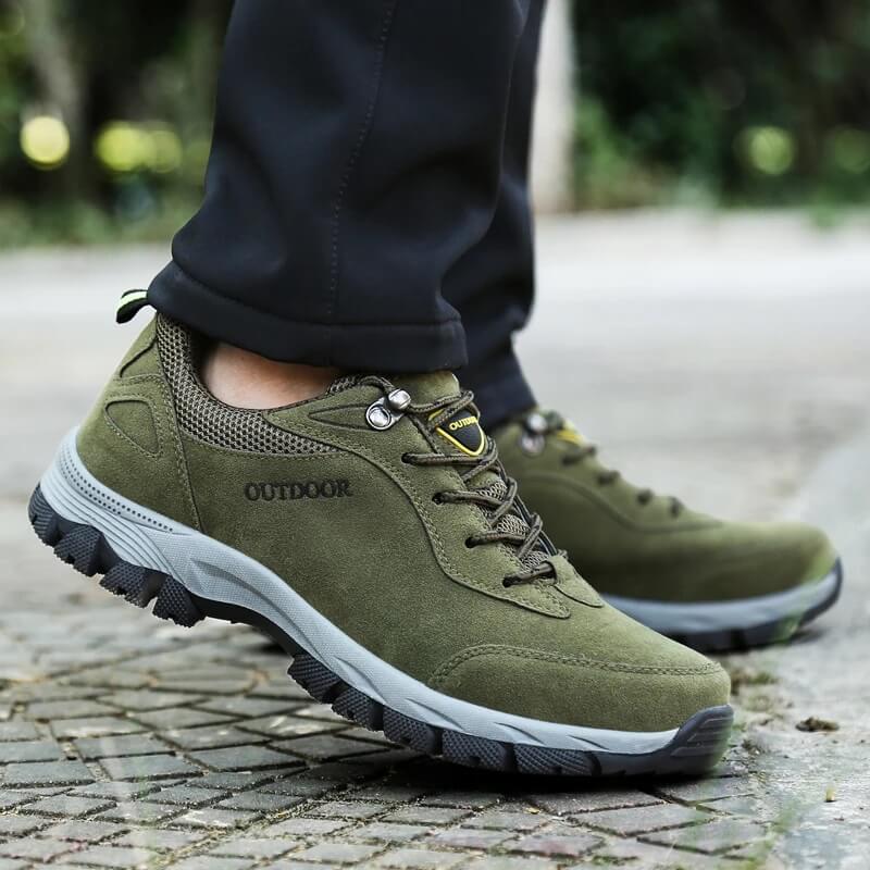 Walker - Waterproof Comfort Walking Hiking Shoes Green