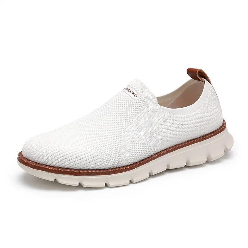 Knit Slip-on - Comfort Stretch Fit Breathable Shoes White