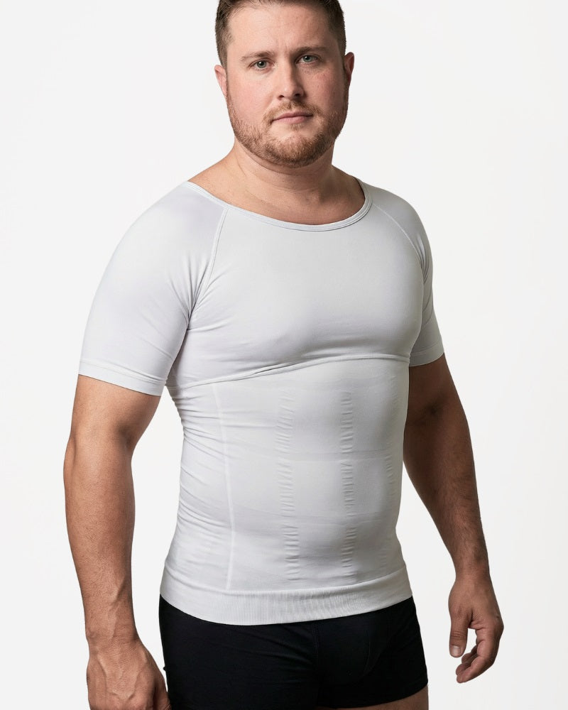 Compression Shirt Tech Sweat-proof Undershirt White